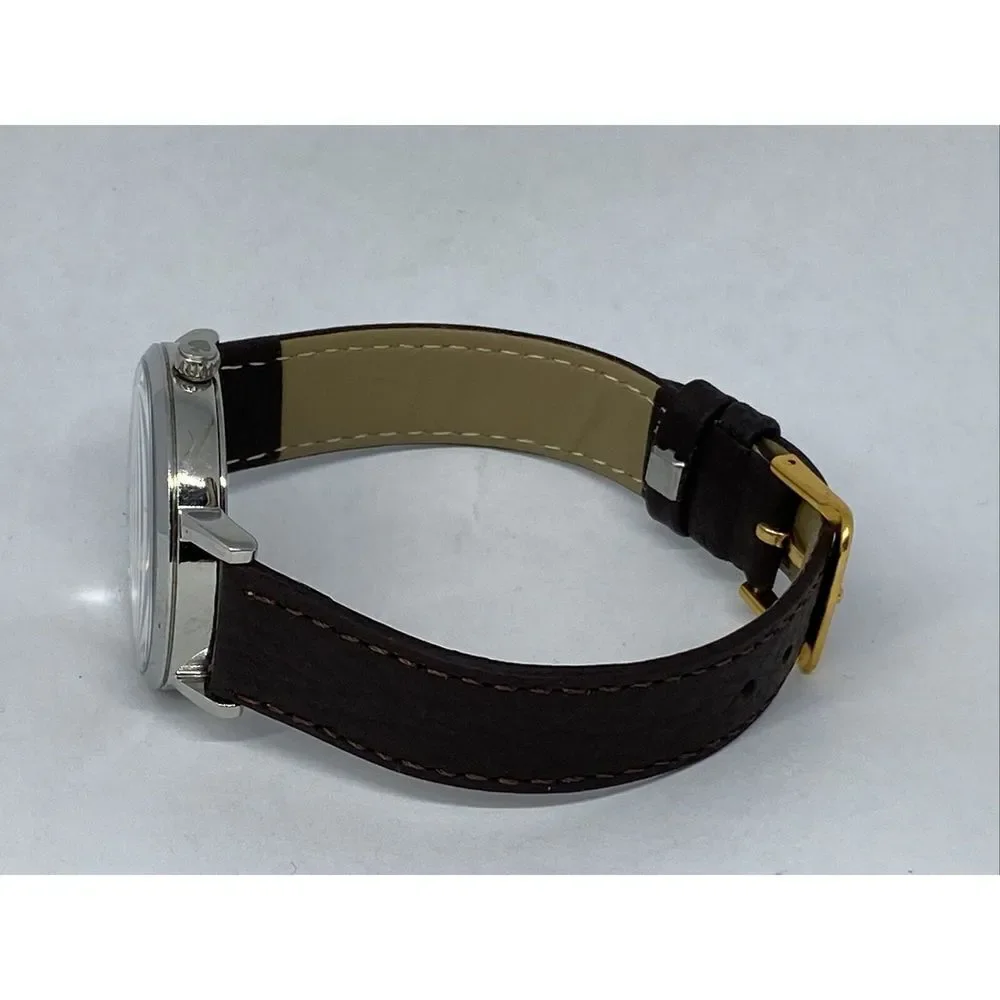 Kate Spade New York 0782 Women Brown Leather White Analog Dial Wrist Watch XX611